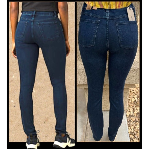 PrAna Mid-rise Sienna Organic Cotton Blend Stretch Jean Size 8RG 29"Wx31"Inseam - Picture 2 of 8